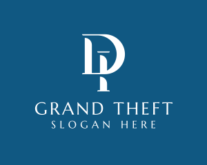 White - Elegant Legal Pillar logo design