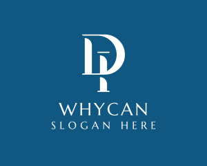 Typography - Elegant Legal Pillar logo design