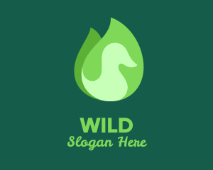 Bird - Green Eco Bird logo design