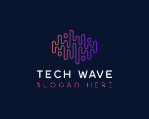 Sound Wave Tech logo design