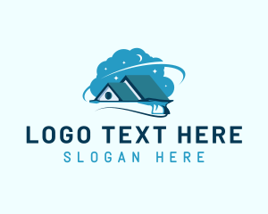 Roofing - Pressure Washer Cleaning logo design