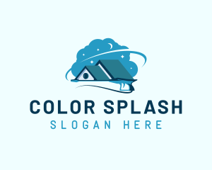 Pressure Washer Cleaning logo design