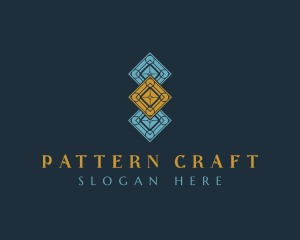 Interior Design Flooring Pattern logo design