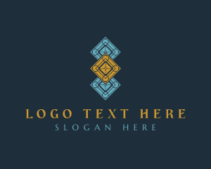 Home Depot - Interior Design Flooring Pattern logo design
