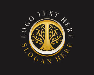 Gold - Luxury Tree Nature logo design