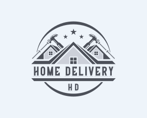 Carpentry Repair Hammer logo design