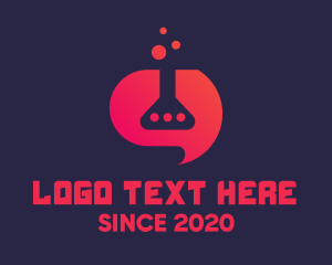 Experimental - Scientific Laboratory Chat App logo design