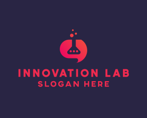 Experimental - Scientific Laboratory Chat App logo design