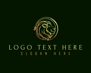 Luxury - Luxury Wild Lion logo design