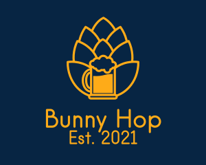 Golden Hop Beer  logo design