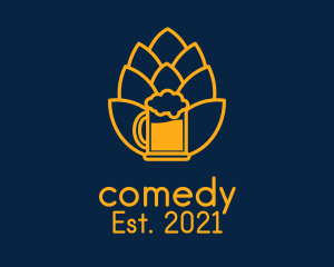Beer Company - Golden Hop Beer logo design