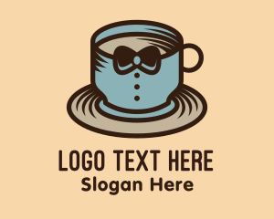 Latte - Tuxedo Coffee Cup logo design