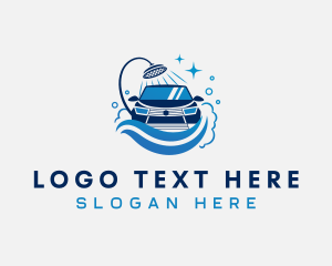 Washing - Car Wash Clean Sparkle logo design