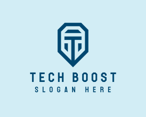 Tech Company Letter T  logo design