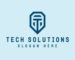 Tech Company Letter T  logo design