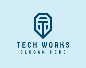 Tech Company Letter T  logo design