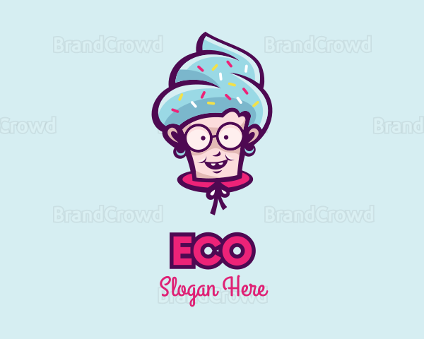 Sweet Old Lady Cupcake Logo