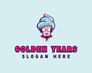 Sweet Old Lady Cupcake logo design