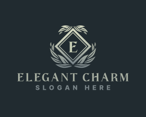 Elegant Ornament Crest logo design