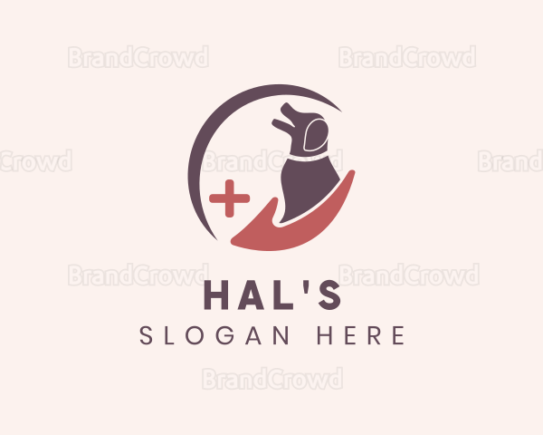 Dog Hand Veterinary Logo