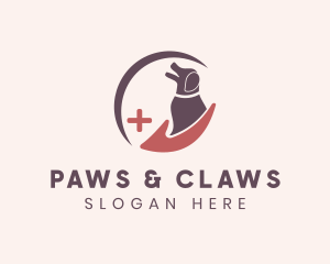 Veterinary - Dog Hand Veterinary logo design