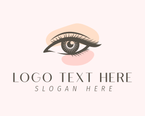 Contact Lens - Beauty Girl Eyelashes logo design