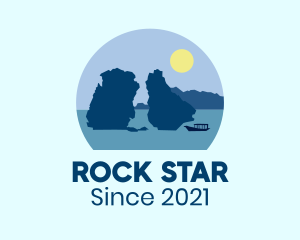 Rock - Mountain Rock Scenery logo design
