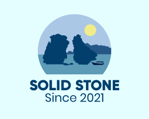 Rock - Mountain Rock Scenery logo design