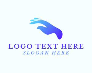 Gesture - Dove Support Hand logo design