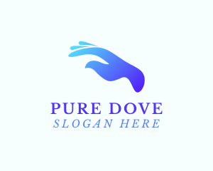 Dove Support Hand logo design