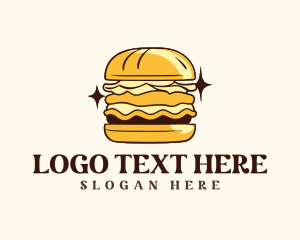 Burger - Diner Burger Sandwich logo design