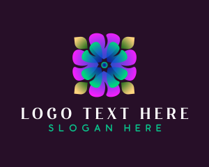 Neon - Flower Blossom Spa logo design