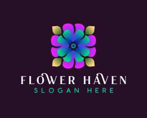 Flower Blossom Spa logo design