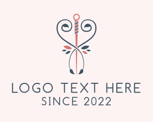 Traditional - Organic Acupuncture Needle logo design