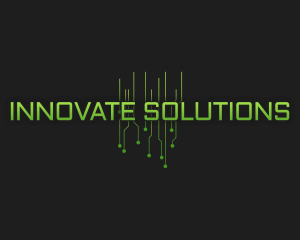 Cyber Tech Circuit Innovation logo design