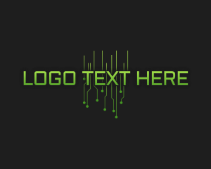 Font - Cyber Tech Circuit Innovation logo design
