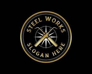 Steel Rod Welding logo design