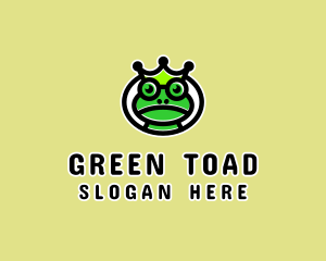 Toad - Royal Frog Prince logo design