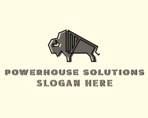 Strong - Strong Bison Animal logo design