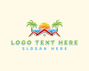 Seaside - Summer House Villa logo design