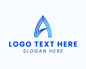 Trucking - Professional Modern Arch Letter A logo design
