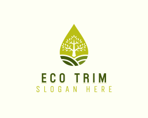 Eco Sustainable Tree logo design