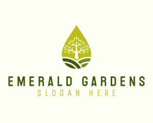 Eco Sustainable Tree logo design