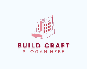 Blueprint Architect Building logo design