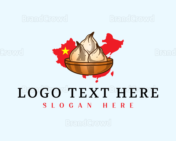 China Dumpling Dish Logo