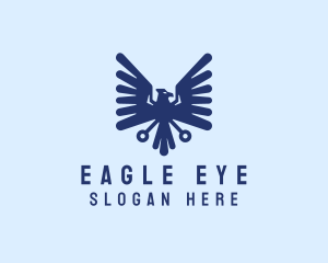 Modern Eagle Crest logo design