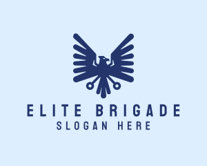 Brigade - Modern Eagle Crest logo design