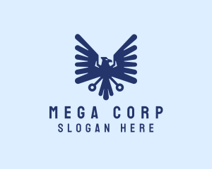 Modern Eagle Crest logo design