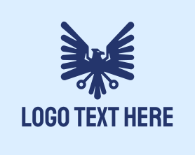 Eagle - Blue Eagle Crest logo design