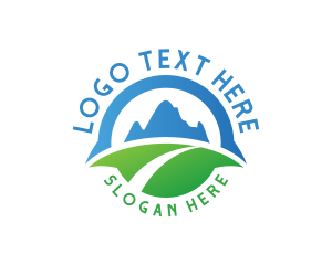 Travel - Nature Mountain Field logo design